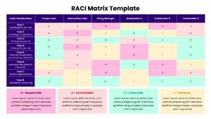 RACI Matrix PowerPoint Template