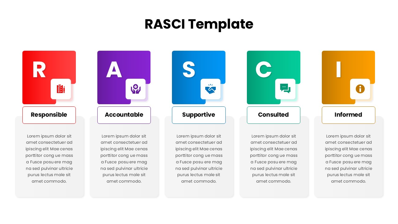 RASCI Template Presentation Slide