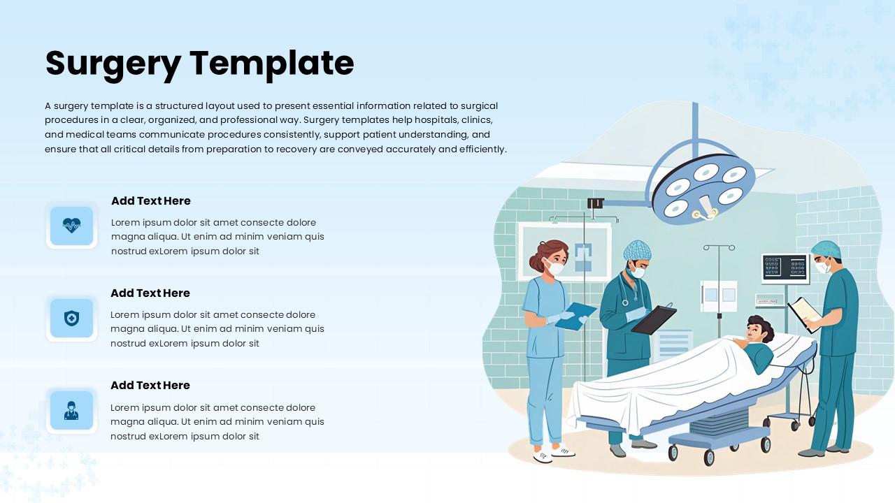 Surgery Template for Healthcare presentation