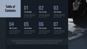 Table of Contents Dark Slide