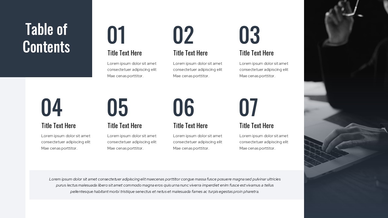 Table of Contents Slide