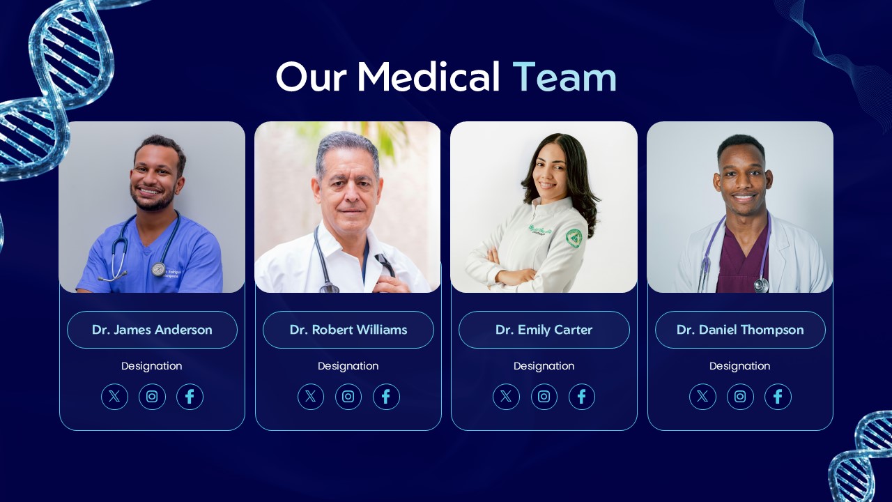 Team Introduction Slide for Medical Presentation