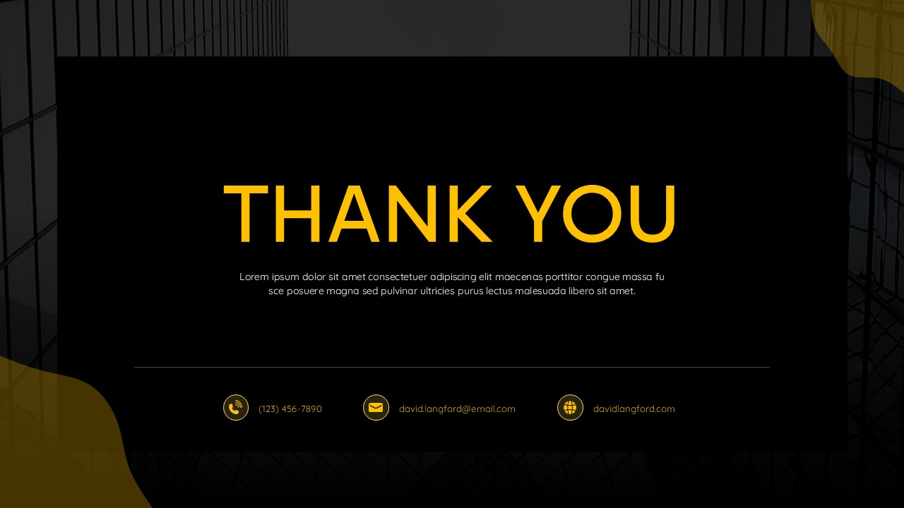 Thank You Template