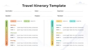 Travel Itinerary Template