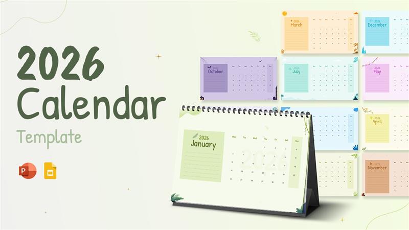calendar template cover
