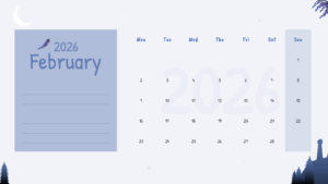 february calendar template