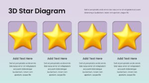 3D Star Diagram PowerPoint Template