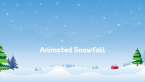 Animated Snowfall Winter PowerPoint Background