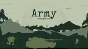 Army Theme Presentation Background For PPT