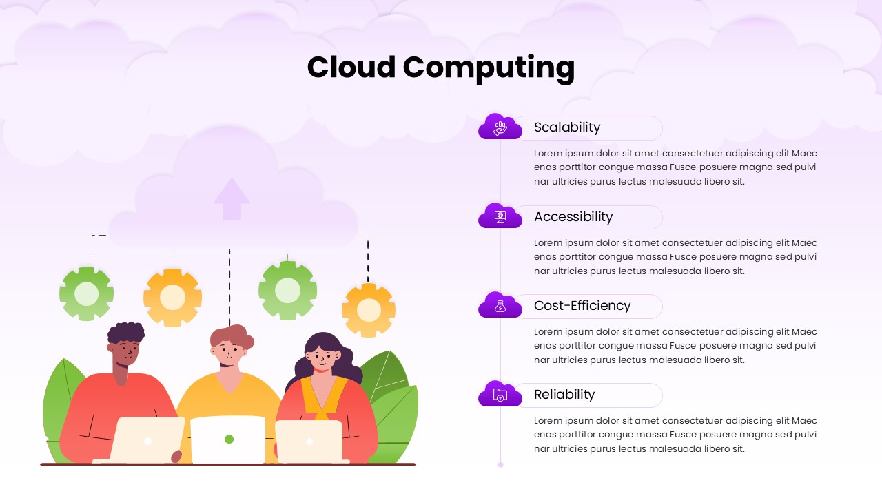 Editable Cloud Computing PowerPoint Template