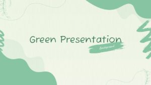 Editable Green Presentation Background PPT Google Slides Presentation Design