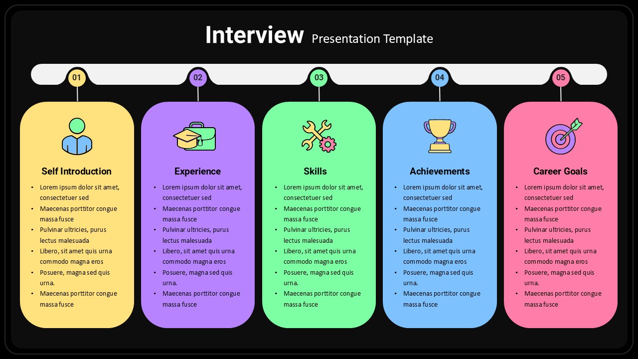 Editable Interview PowerPoint Template