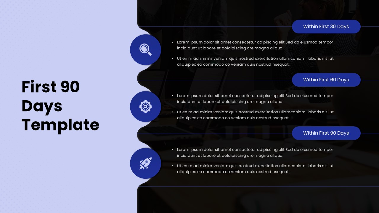 First 90 Days Planner Slide For Google Slides