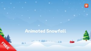 Free Animated Snowfall Presentation Background