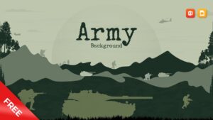 Free Army Background Template for Google Slides