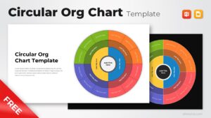 Free Circular Org Chart Template PowerPoint