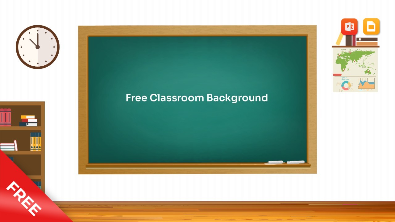 Free Classroom Background Presentation Template