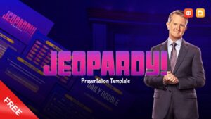 Free Jeopardy Game Board Presentation Deck Cover Image