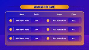 Free Jeopardy Game Presentation Winning The Game Slide