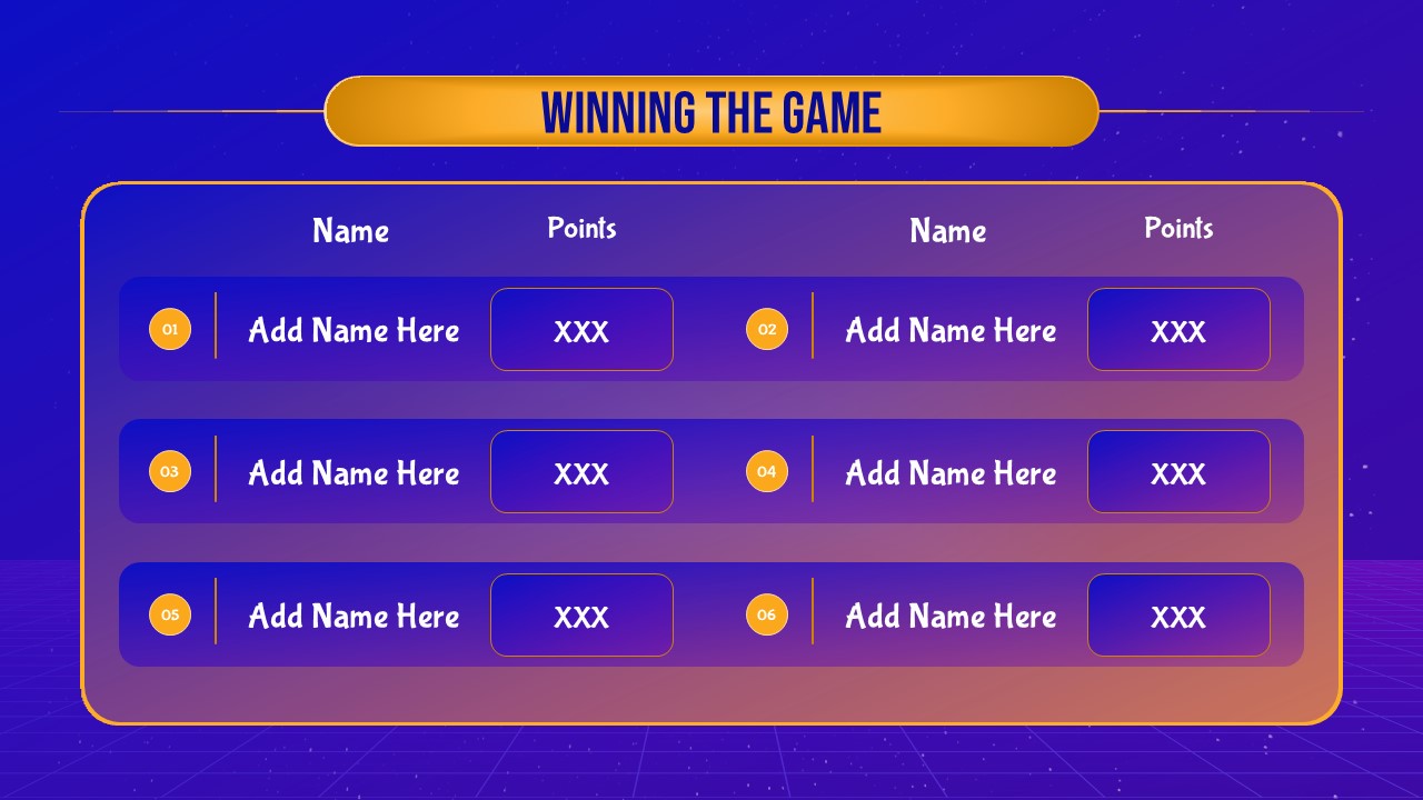 Free Jeopardy Game Presentation Winning The Game Slide