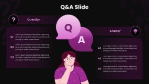 Free Question Answer Presentation Design for Google Slides