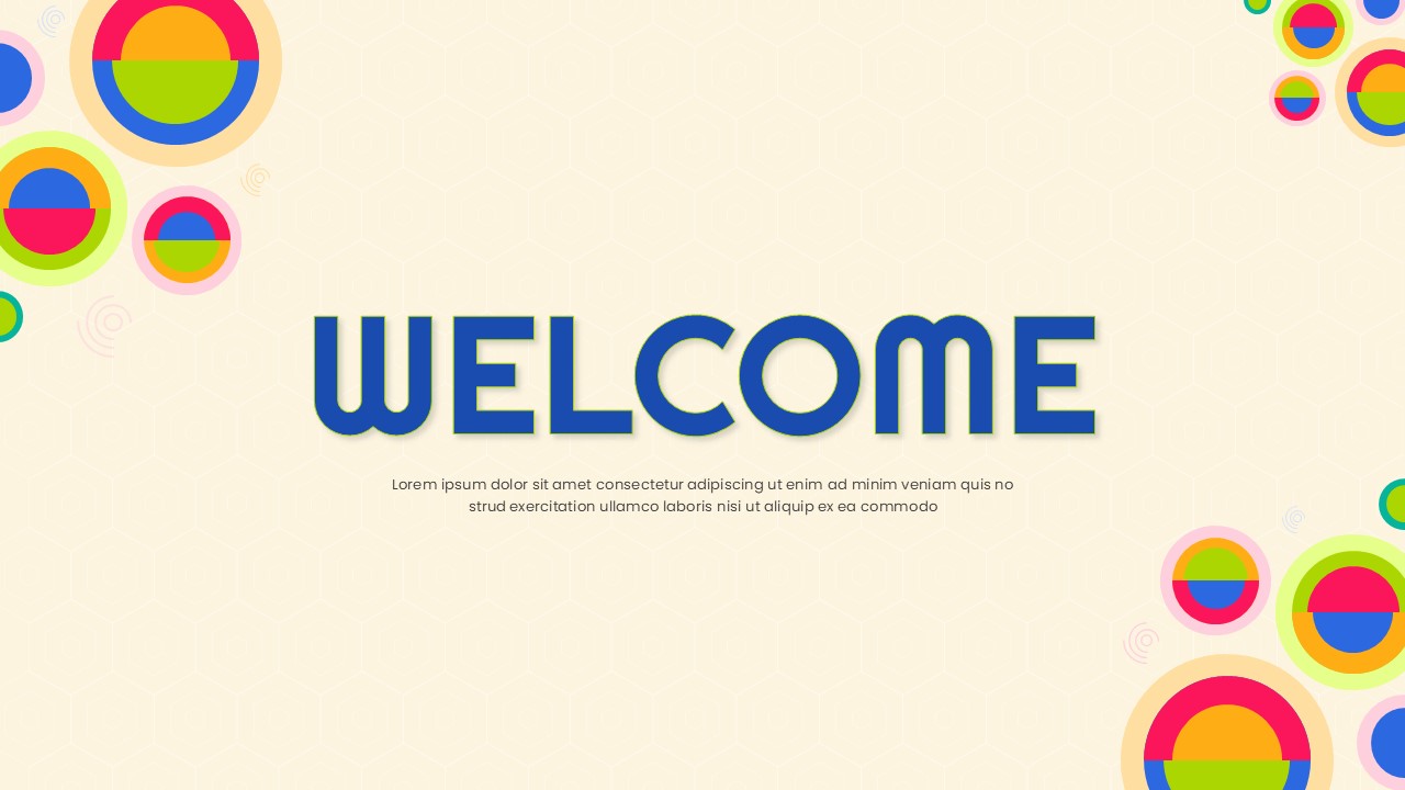 Free Welcome Slide Template for Google Slides