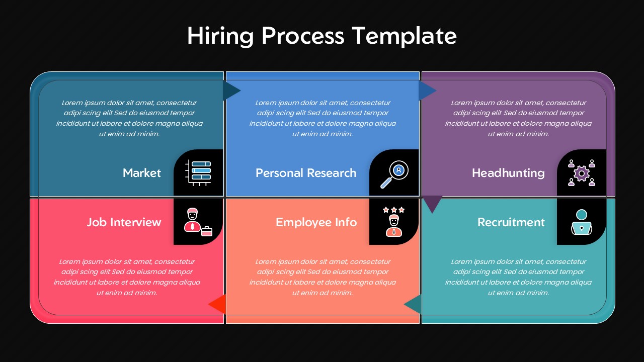Hiring Process Recruitment Google Slides Template