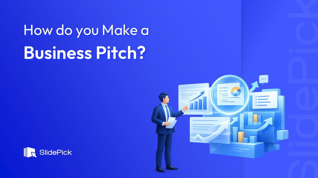 How Do You Make a Business Pitch - Article cover image by SlidePick