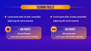 Jeopardy Template Game Scoring Rules Slide