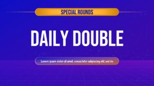 Jeopardy Game Template Special Round Slide