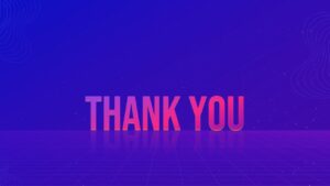 Jeopardy Presentation Thank You Slide In Purple Background