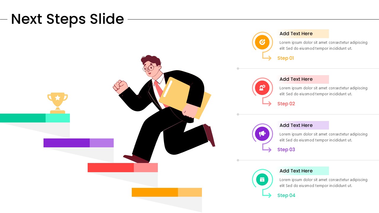 Next Steps Slide Template for PPT
