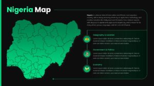 Nigeria Map Infographic Google Slides Template