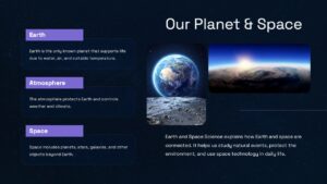 Our Planet And Space Editable PowerPoint Slide