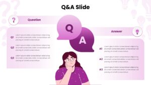 Q&A Presentation Design Template for PowerPoint