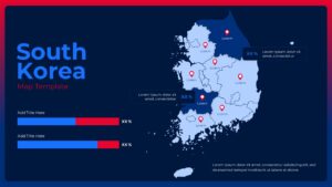 South Korea Map Presentation Template for Google Slides