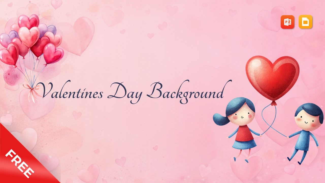Valentines Day Theme Google Slides Presentation Background