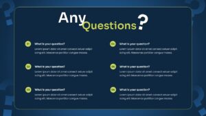 Any Questions Q&A Slide PowerPoint Template