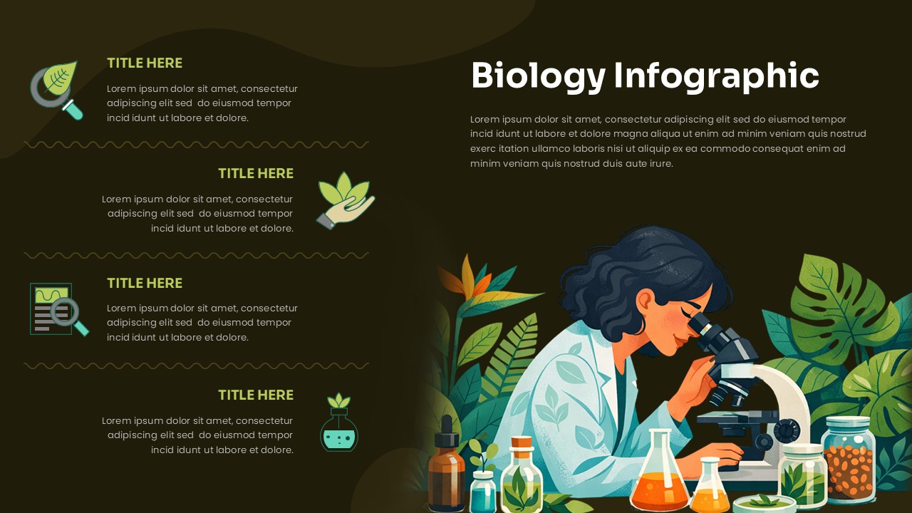 Biology Infographic Presentation Template