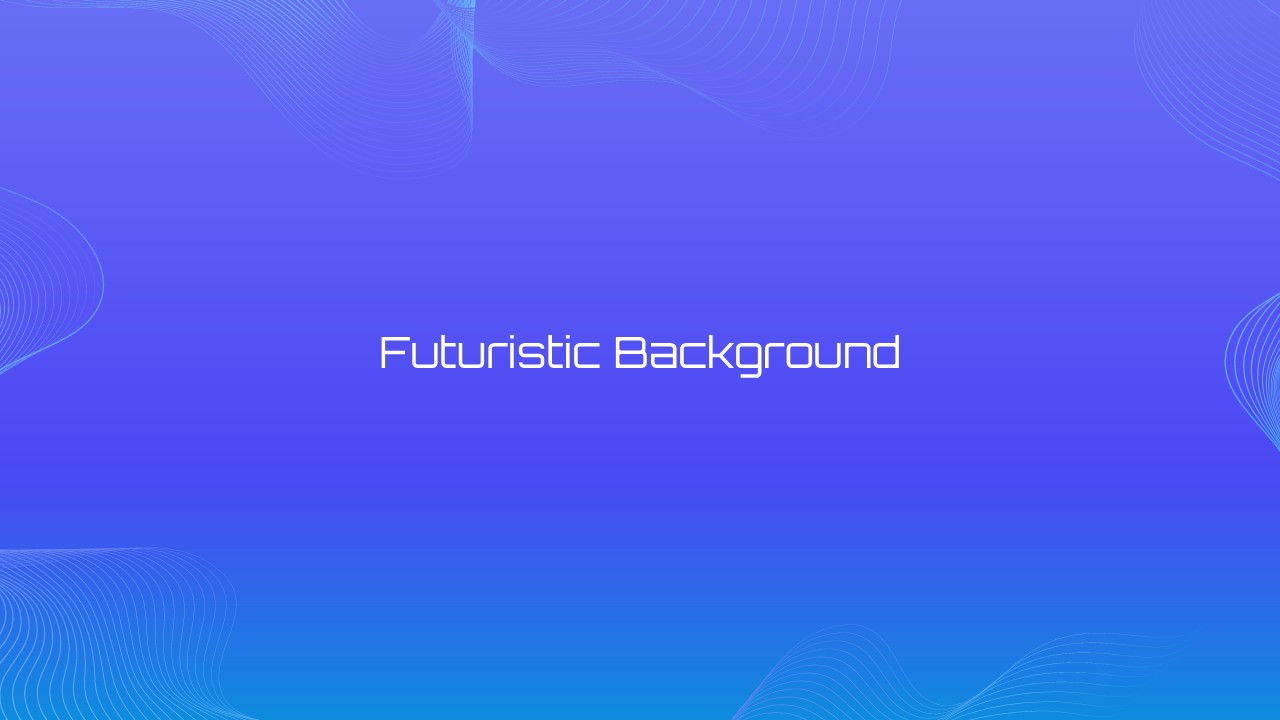Blue Futuristic Powerpoint Background