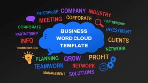 Business Word Cloud Google Slides Template SlidePick