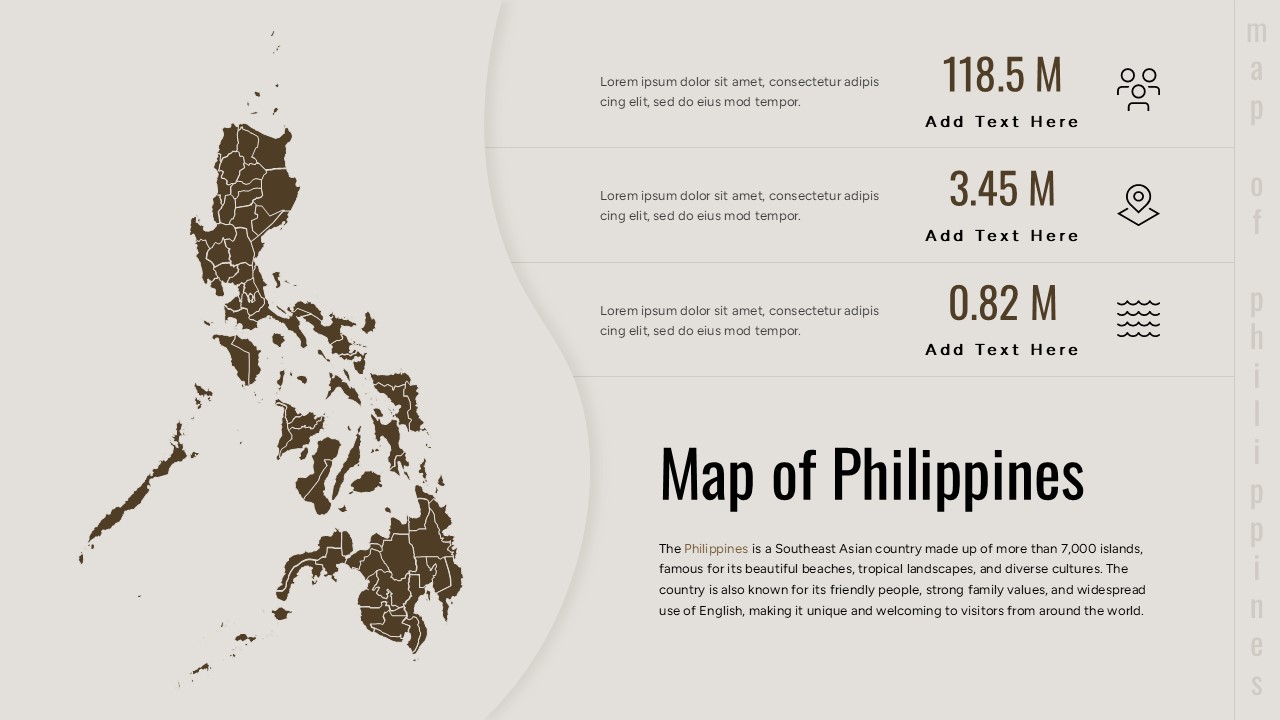 Editable Map of Philippines