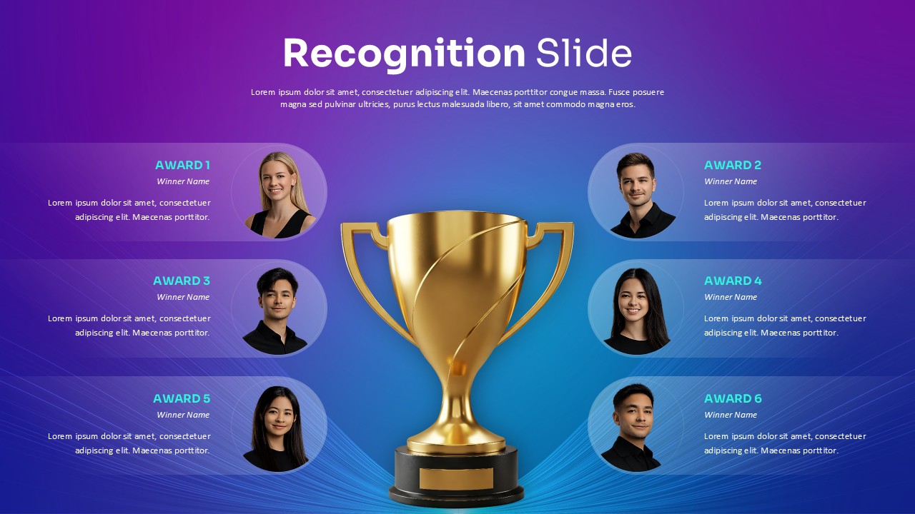 Employee Recognition Slide Template PowerPoint Google Slides