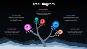 Free Tree Diagram Dark Theme Google Slide