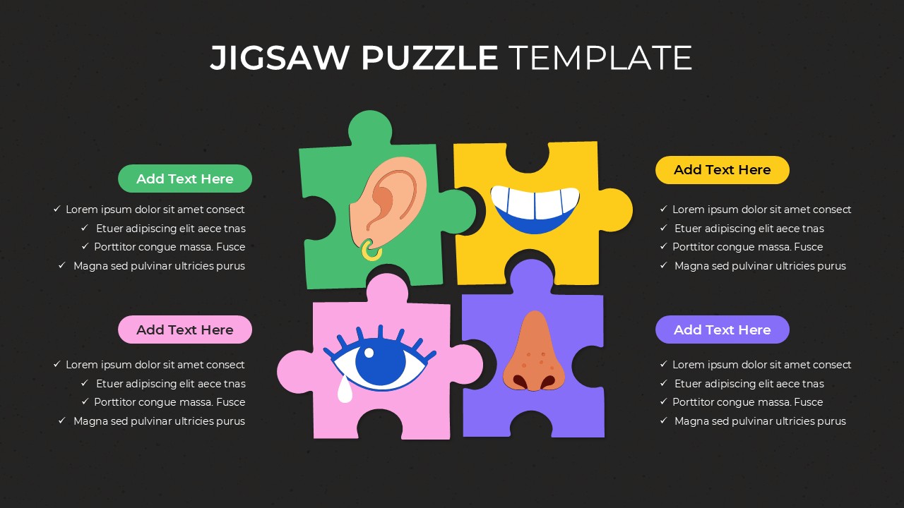 Jigsaw Puzzle Template Google Slides presentations
