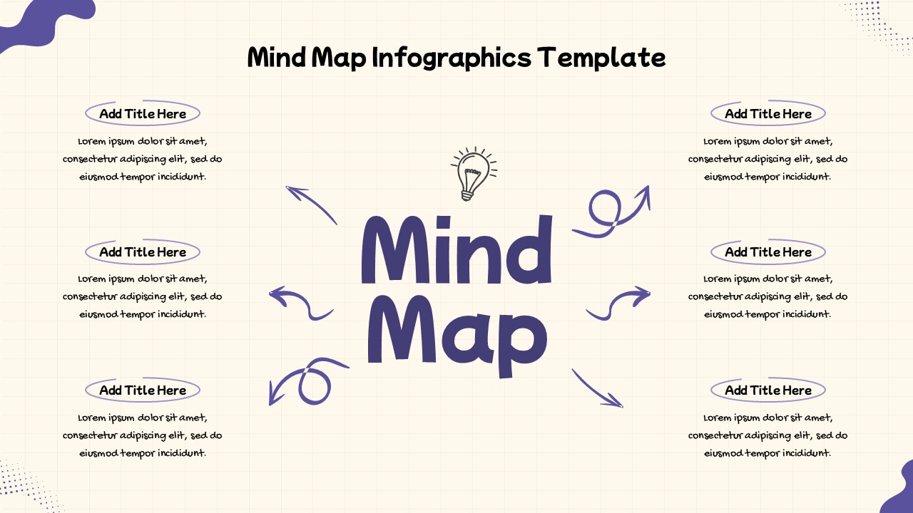 Mind Map Infographics PowerPoint Template Slidepick