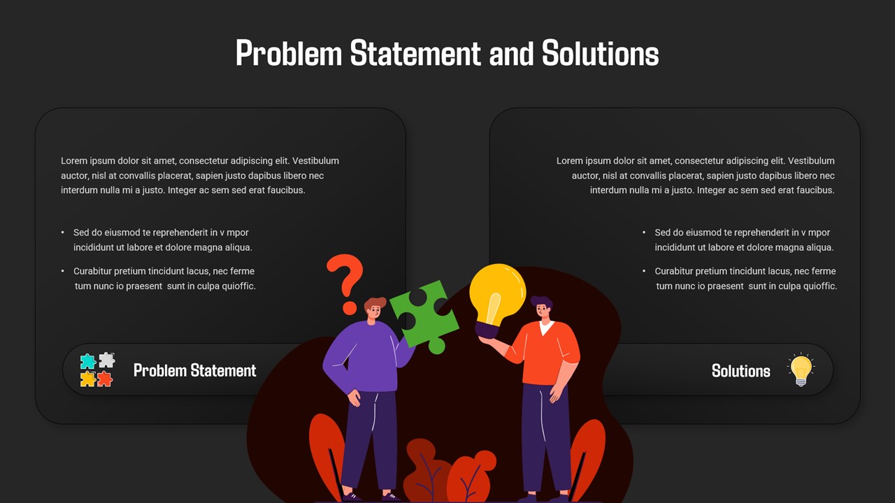 Problem Statement & Solutions Google Slides Template