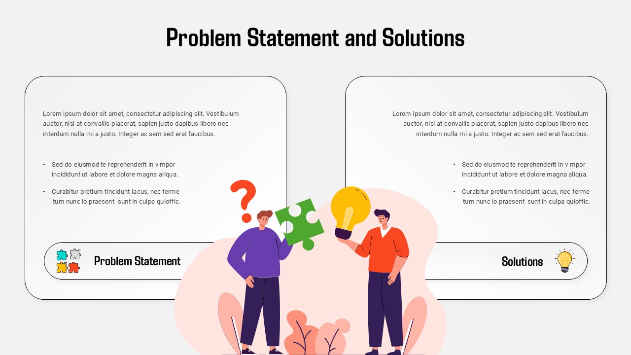 Problem Statement Solutions PPT Template