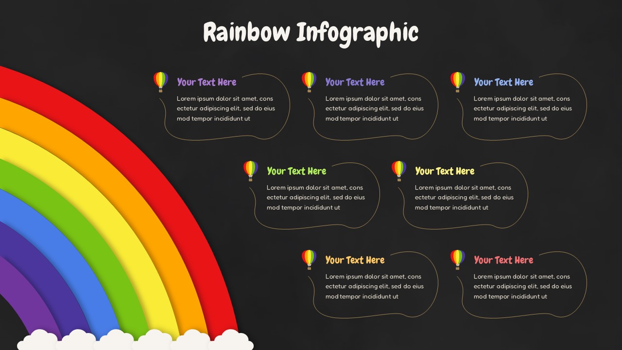 Rainbow Infographic Presentation Template