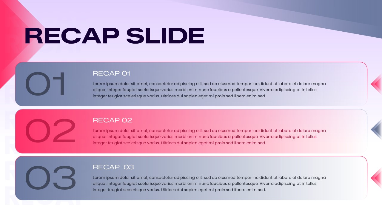 Recap Slide for PowerPoint and Google Slides